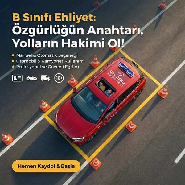 B Sınıfı Ehliyet (Otomobil) görseli