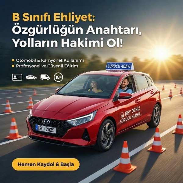 B Sınıfı Ehliyet (Otomobil) görseli