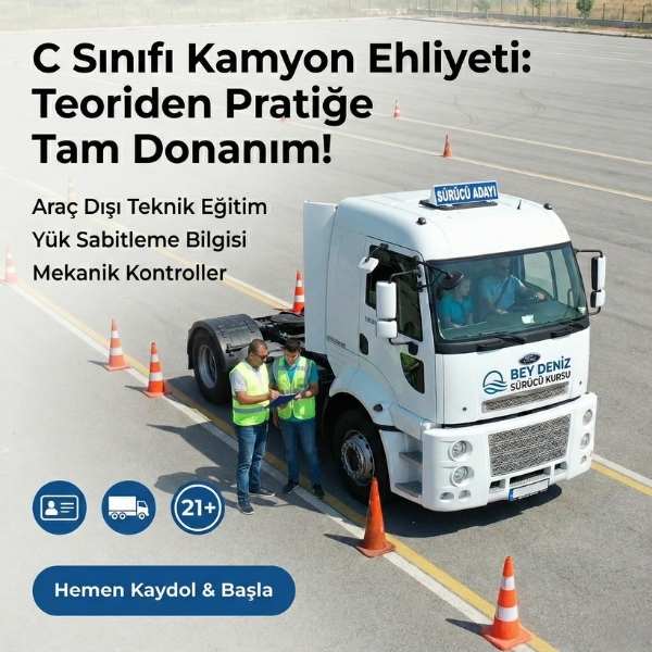 C Sınıfı Ehliyet (Kamyon)